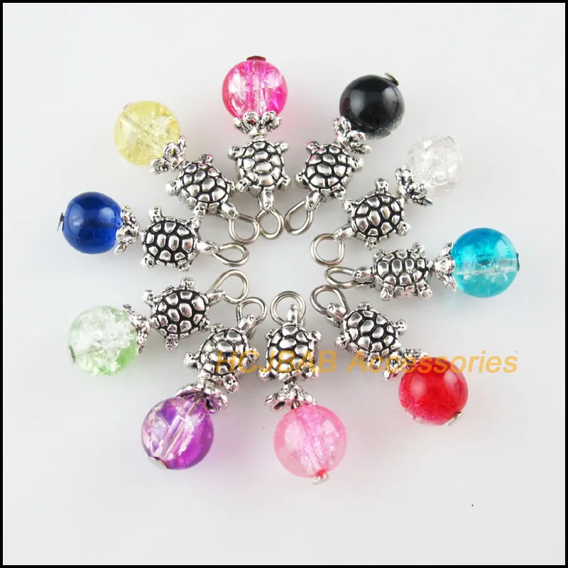 20 шт., тибетские серебряные подвески 8x23 мм