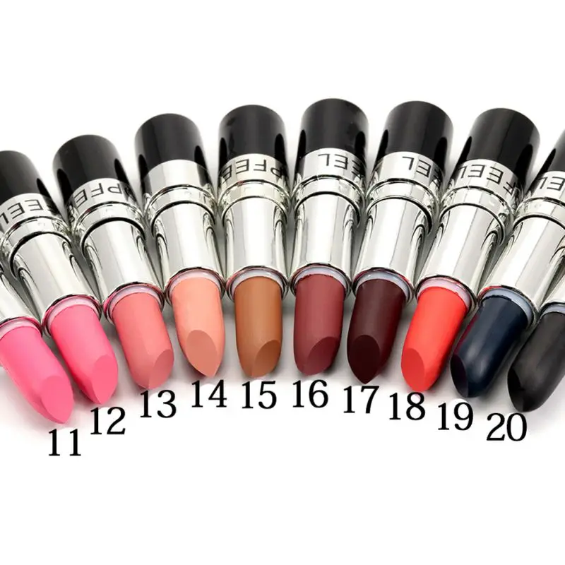 20 Different Colors Sexy Matte Lipstick Long-lasting Easy to Wear Pencil Lip Stick Cosmetic With Box |