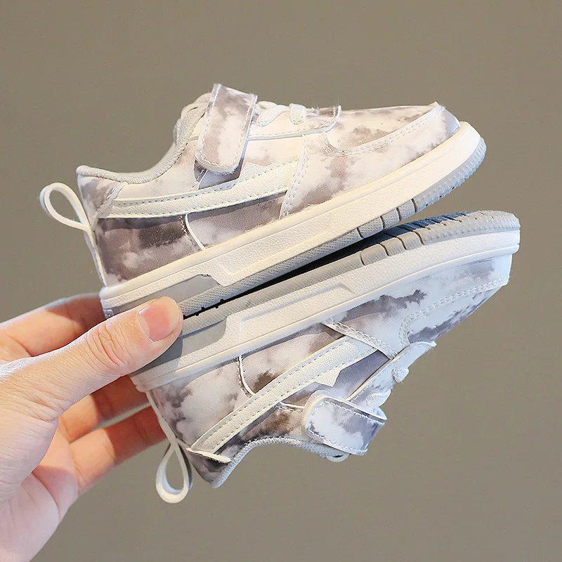 

2021 Spring Korean 3D Printed Children's Board Shoes for Babies Fashion Casual Sports Shoes for Boys and Girls