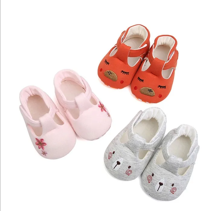 

Baby Newborn Girls Boys Cartoon First Walker Shoes Cotton Non-Slip Prewalker Infant Toddler Cute Soft Shoes 0-9M