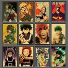 Постер с изображением героев японского аниме Моя геройская Академия