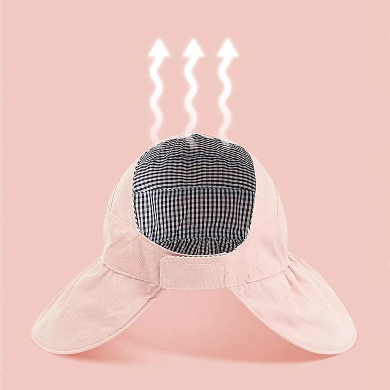 

Parent-child Fisherman Hat Kids Cotton Big Brim Climbing Outdoor Beach Cap Seaside Travel Summer Sunscreen Hat Women Men Sun Hat
