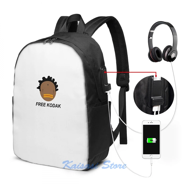 Рюкзак Kodak (Kodak Black) Project Baby с USB-зарядкой для мужчин и женщин школьные ранцы
