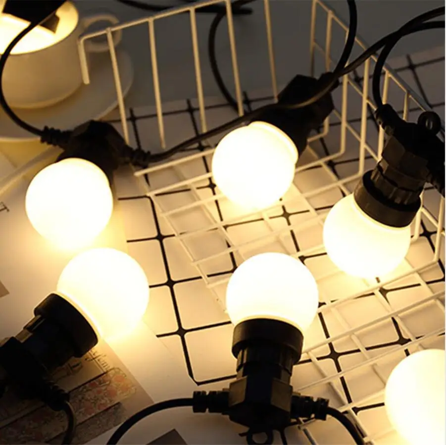 White Bulbs Thrisdar 10/20 Вт, 30 Вт, G50 гирлянда шар Фея свет коммерческих Класс сад патио Рынок Рождество для отдыха и вечеринок гирляндовый свет - Испускаемый цвет: White Bulbs