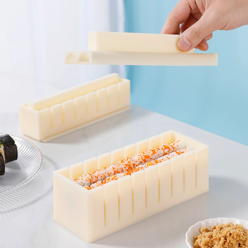 

3Pcs/set Sushi Maker Rice Mold Hoge Kwaliteit Japanse Rijst Bal Cake Roll Mold Multifunctionele Mould Maken Sushi Gereedschap