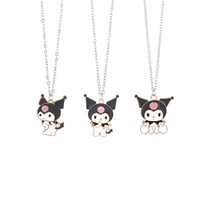 2021 trendy cute little devil pendant necklaces cartoon bunny necklace for women kids sweater decoration jewelry gift wholesale
