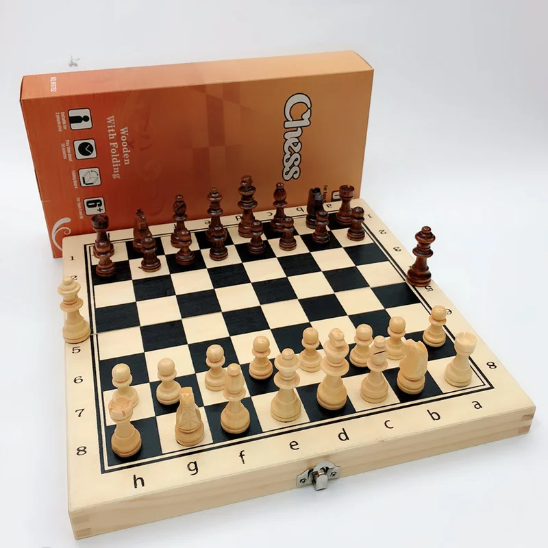 Магнитная деревянная складная шахматная доска печатная профессиональные