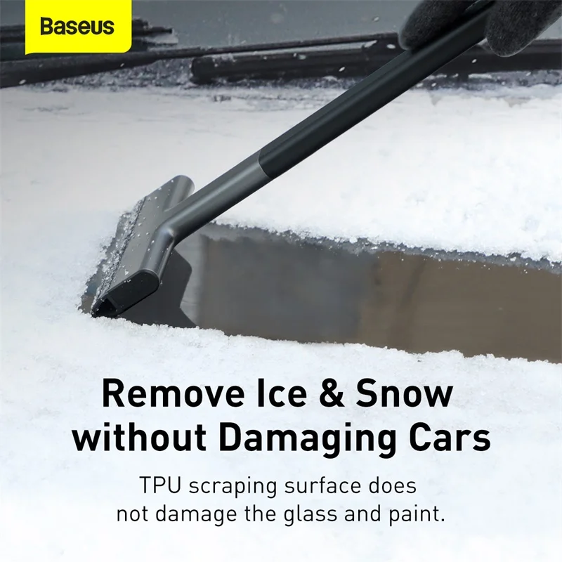 Baseus Snow Ice Scraper Car Windscreen Remover Auto Window Cleaning Tool Winter Wash Accessories Scraping | Автомобили и