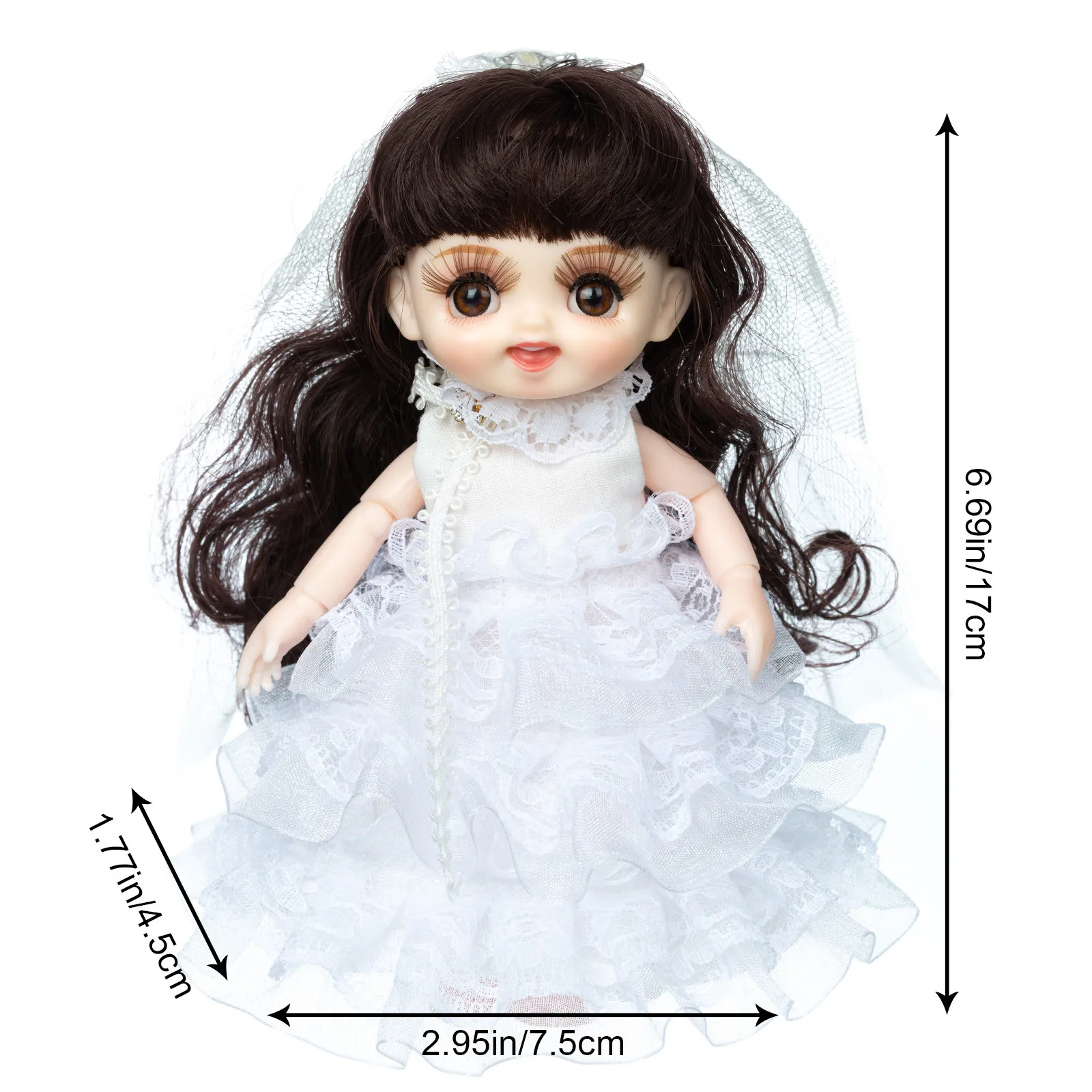 

Fashionable Doll With Beautiful Clothes And B Endable Hands And Feet Girl Children Favorite Gift Realistic Doll