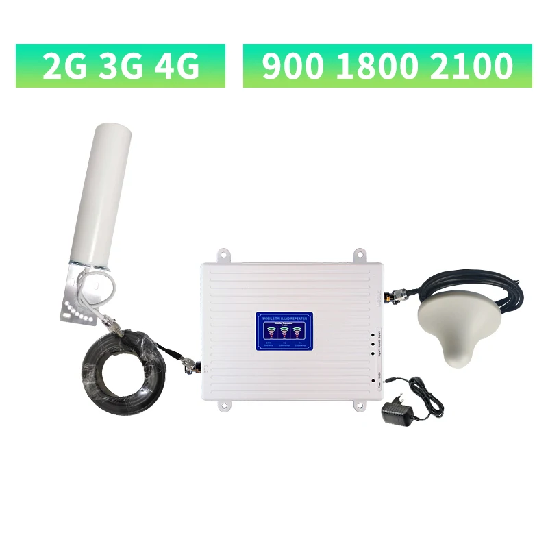 Ретранслятор GSM 2G 3G 4G LTE трехдиапазонный усилитель мобильного сигнала DCS WCDMA 900 1800