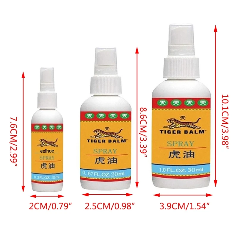 

10/20/30ml Tiger Balm Herbal Pain Relief Spray Liniment Arthritis Back Body Muscle Joint Analgesic Massage Liquid