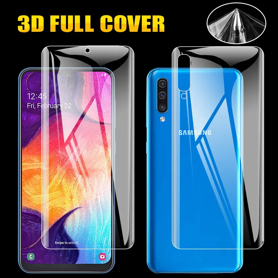 KLOVRRD 2 шт передняя + задняя 3D Защитная крышка для экрана Samsung Galaxy A50 A40 A70 A50s M30s A10 A20