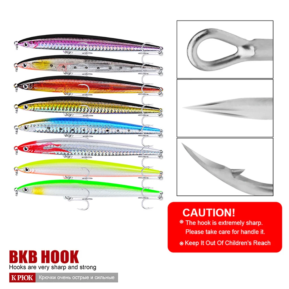 1 шт. 13 мм карандаш рыболовные приманки качественный профессиональный воблер