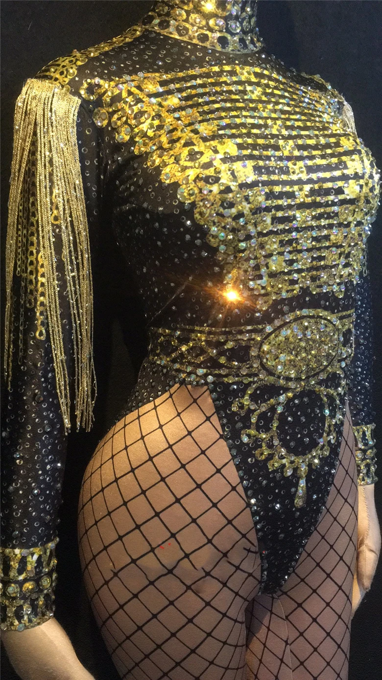 Новинка 2019 джазовые танцевальные костюмы для леди марлевые сексуальные стразы