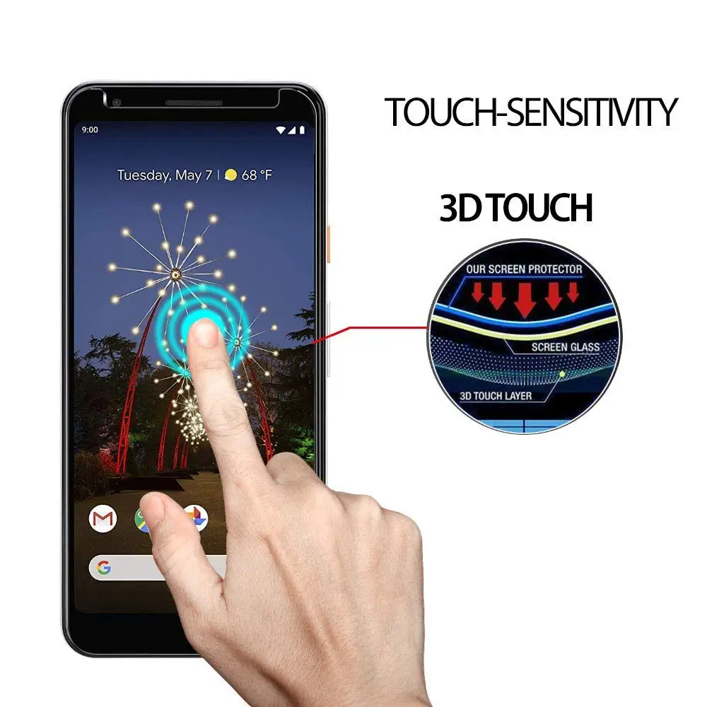 Защитное закаленное стекло 9H 2.5D для Google Pixel 3A|Защитные стёкла и плёнки телефонов| |
