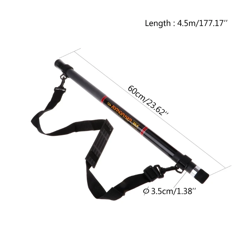 4 5 м выдвижной рыболовный шасси круглая растягивающаяся рыболовная удочка