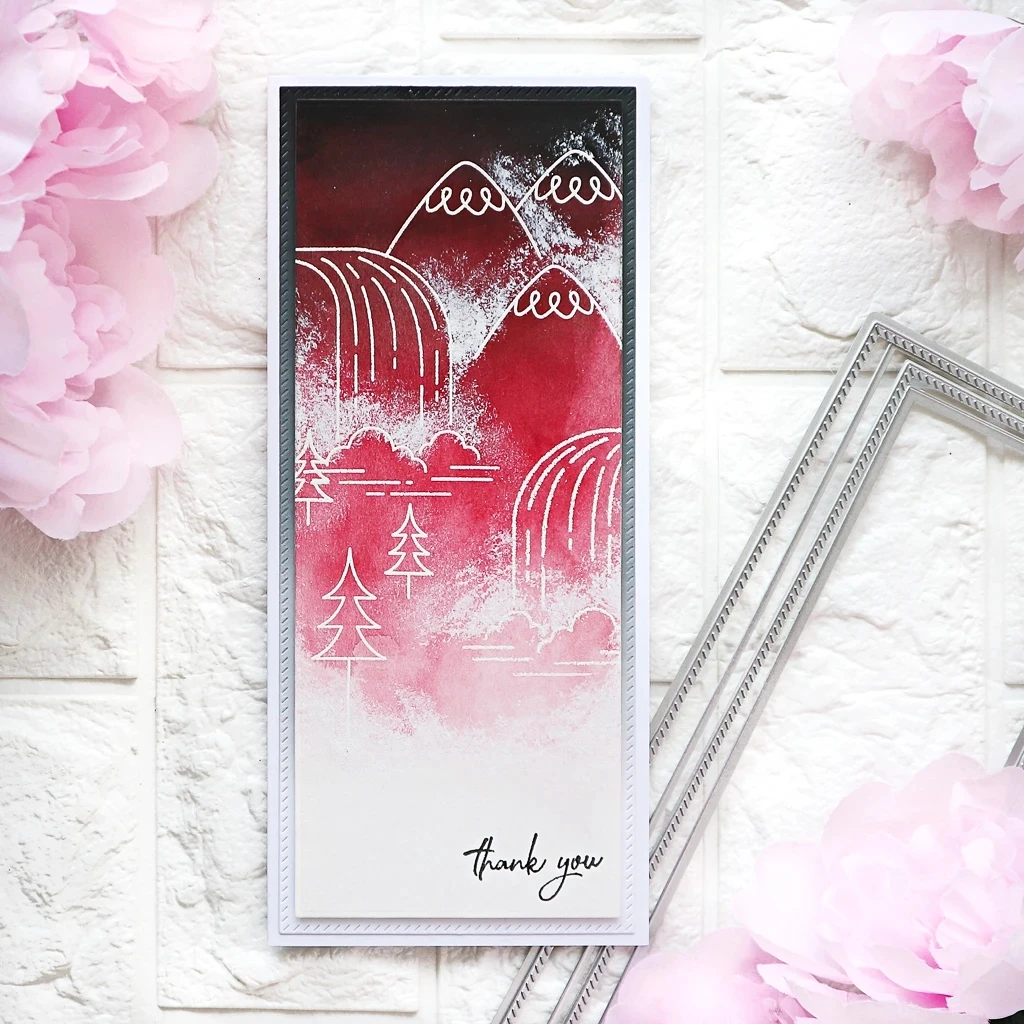 Металлические пресс-формы прямоугольная рамка форма для скрапбукинга бумаги