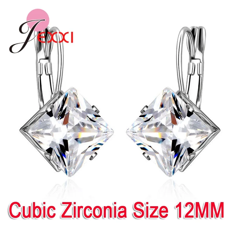 Новые модные дешевые серьги из стерлингового серебра 925 пробы с кубическим