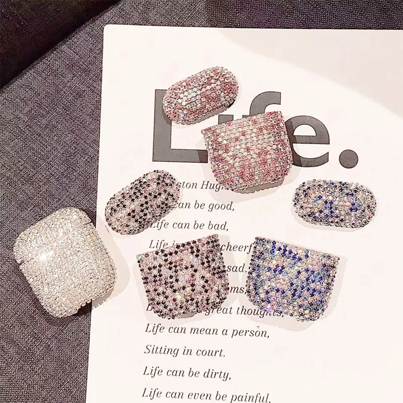 Роскошный 3D Блестящий цветной жесткий пластиковый Bluetooth беспроводной чехол для