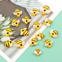 20pcslot kawaii bee miniature figurines animals flatback resin cabochon diy embellishments for scrapbooking craft supplies