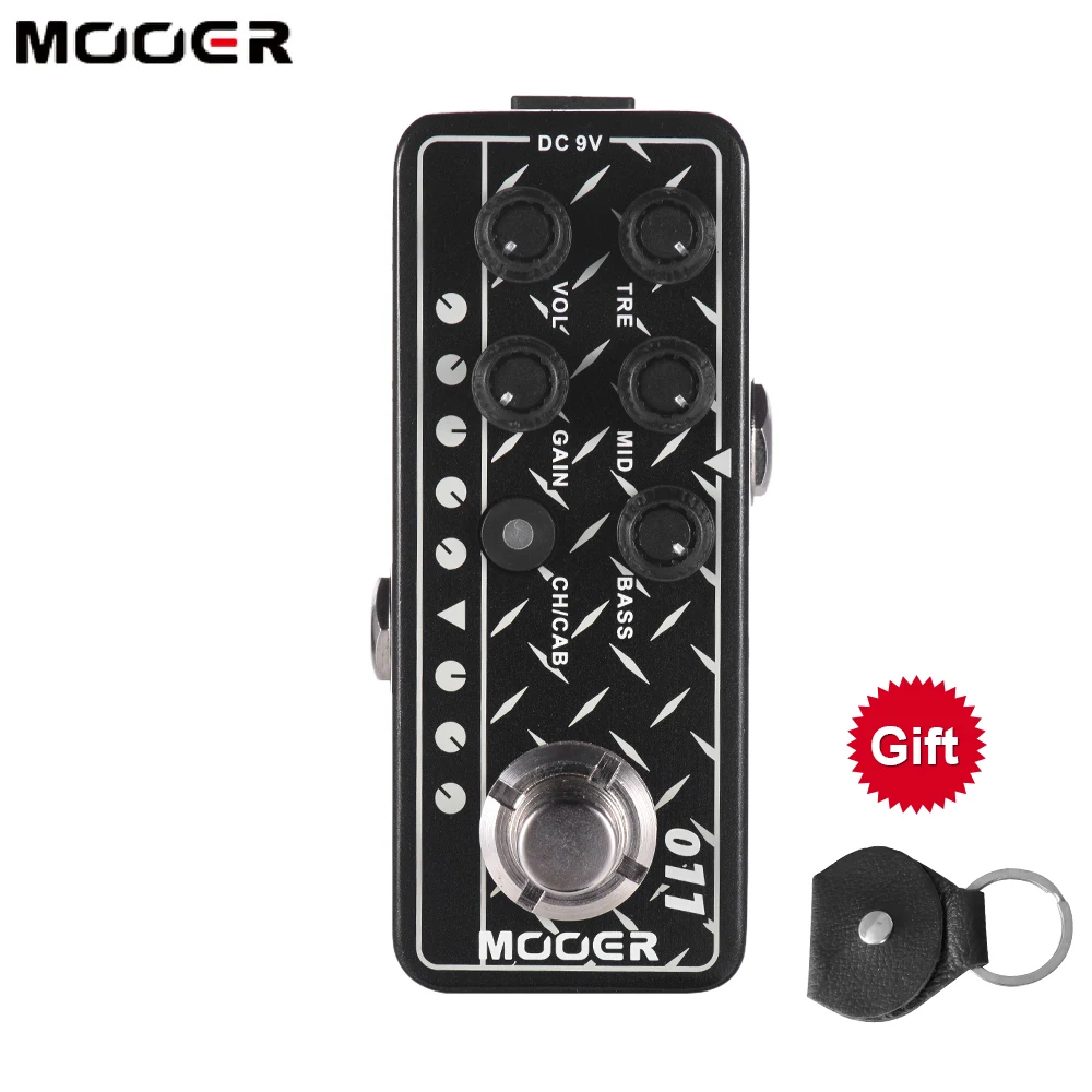 Enlarge Mooer M011 Cali-Dual Electric Guitar Effects Pedal Stompbox Speaker Cabinet Simulation High Gain Tap Tempo Bass Accessories