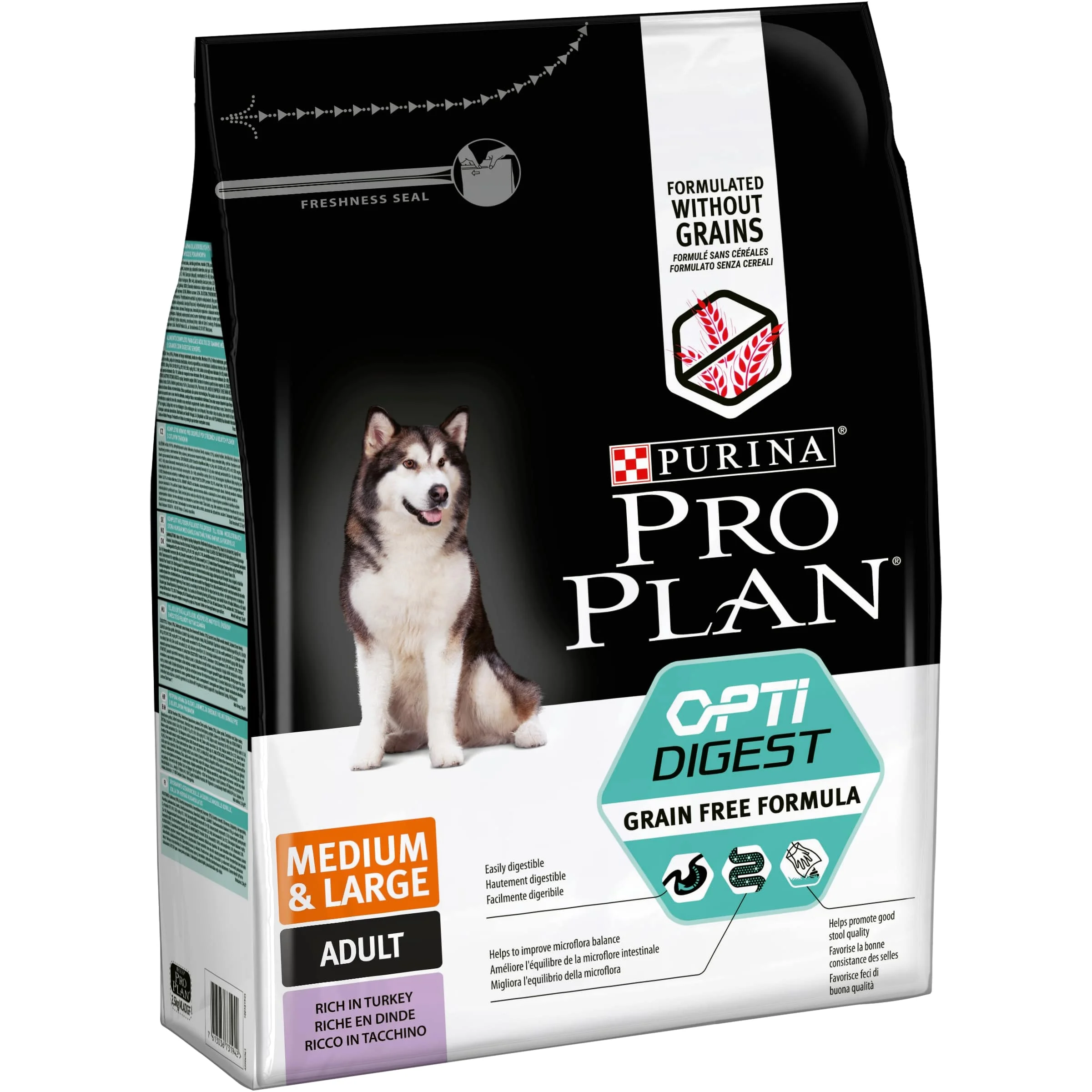 Набор сухого корма PRO PLAN® OPTIDIGEST® Grain Free Formula (беззерновой) для взрослых собак