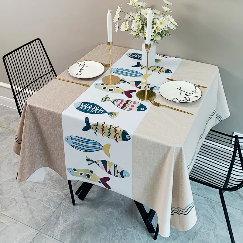 

Branch Tablecloth Living Room Dining Table Decorative Tablecloth Waterproof Oil Resistant Tablecloth