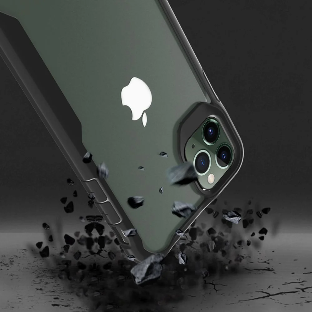 LAPOPNUT прозрачный мягкий бампер жесткий чехол для IPhone SE 2020 11 Pro Max Xs Xr X 8 7 Plus 6s 6
