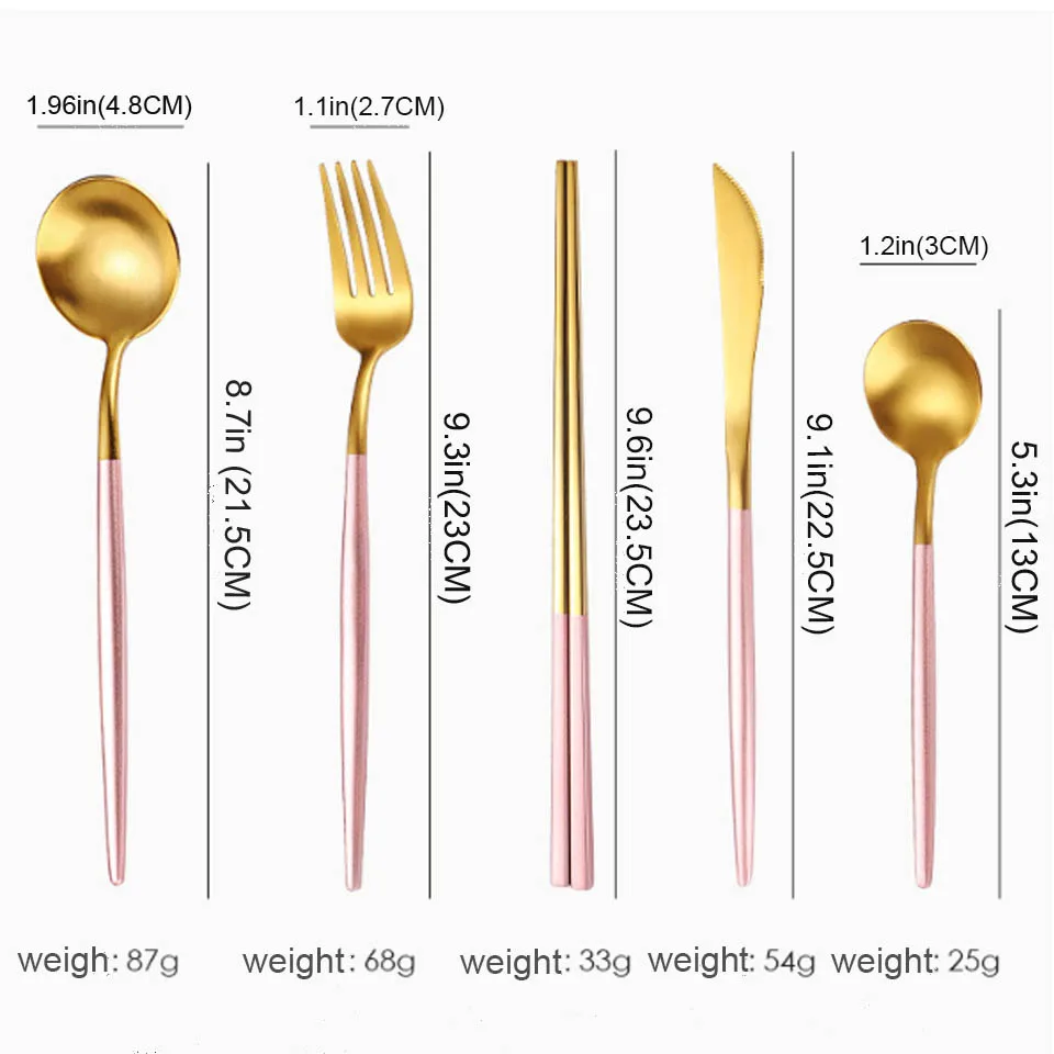 BORREY Stainless Steel Tableware Set Spoon Fork Knife Black Gold Cutlery Classic Dinner Dinnerware Portugal Cutipol GOA|Наборы столовых
