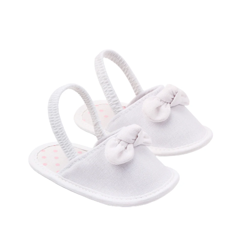 

Baby Prewalker Solid Color Anti-Slip Sandals Baby Shoes for Girls Boys White Pink Denim Blue