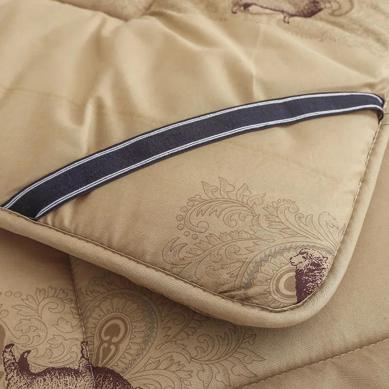 VESCOVO Australian Wool Mattress Pad Tatami Student Dormitory Single Double Bed Topper Warm Mat 180*200 150*190 | Мебель