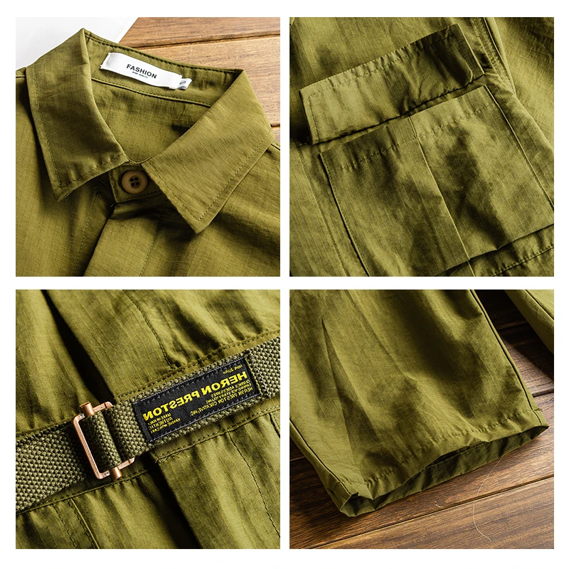 Мужской комбинезон с карманами ZYYong свободные однотонные комбинезоны в стиле