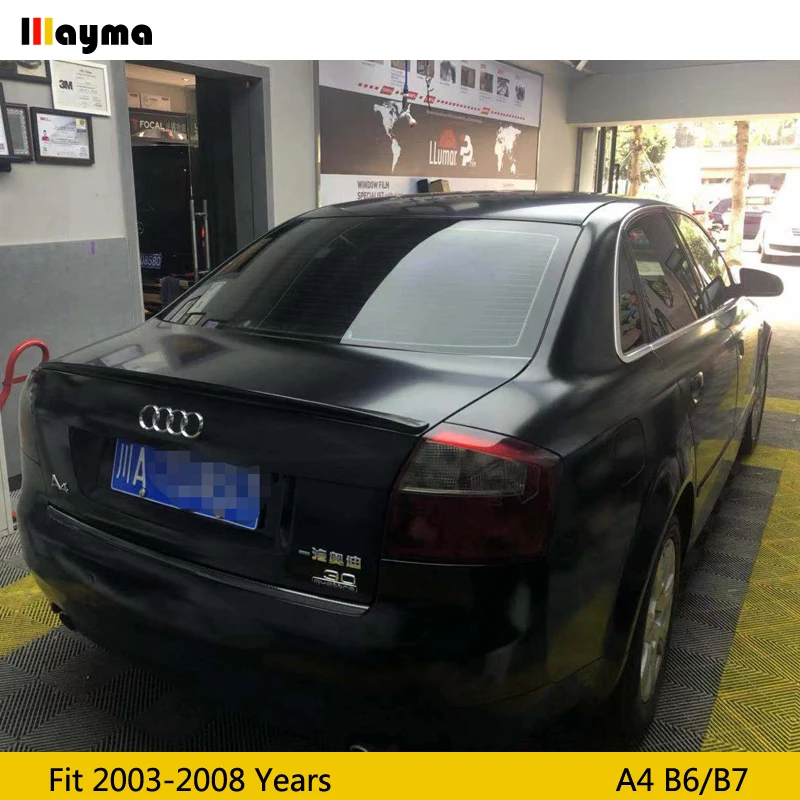 Спойлер для заднего багажника AUDI A4 B7 S Line 2003 2008 B6 & PU серый спойлер праймера (не