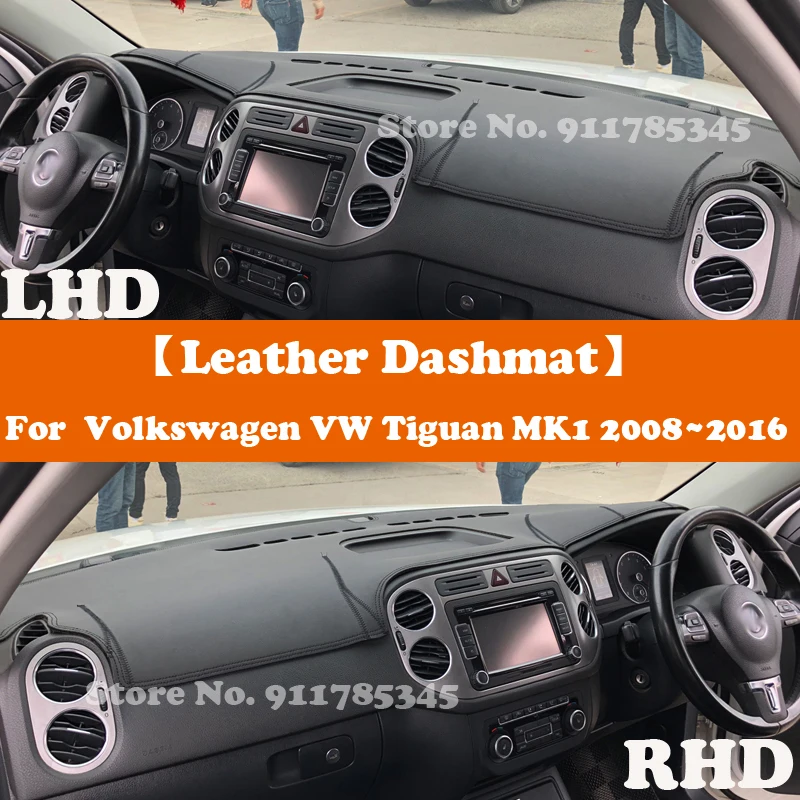 

Suede Leather Dashmat Accessories Car-Styling Dashboard Covers Pad Sunshade For Volkswagen VW Tiguan MK1 2008 2009 2010-2016