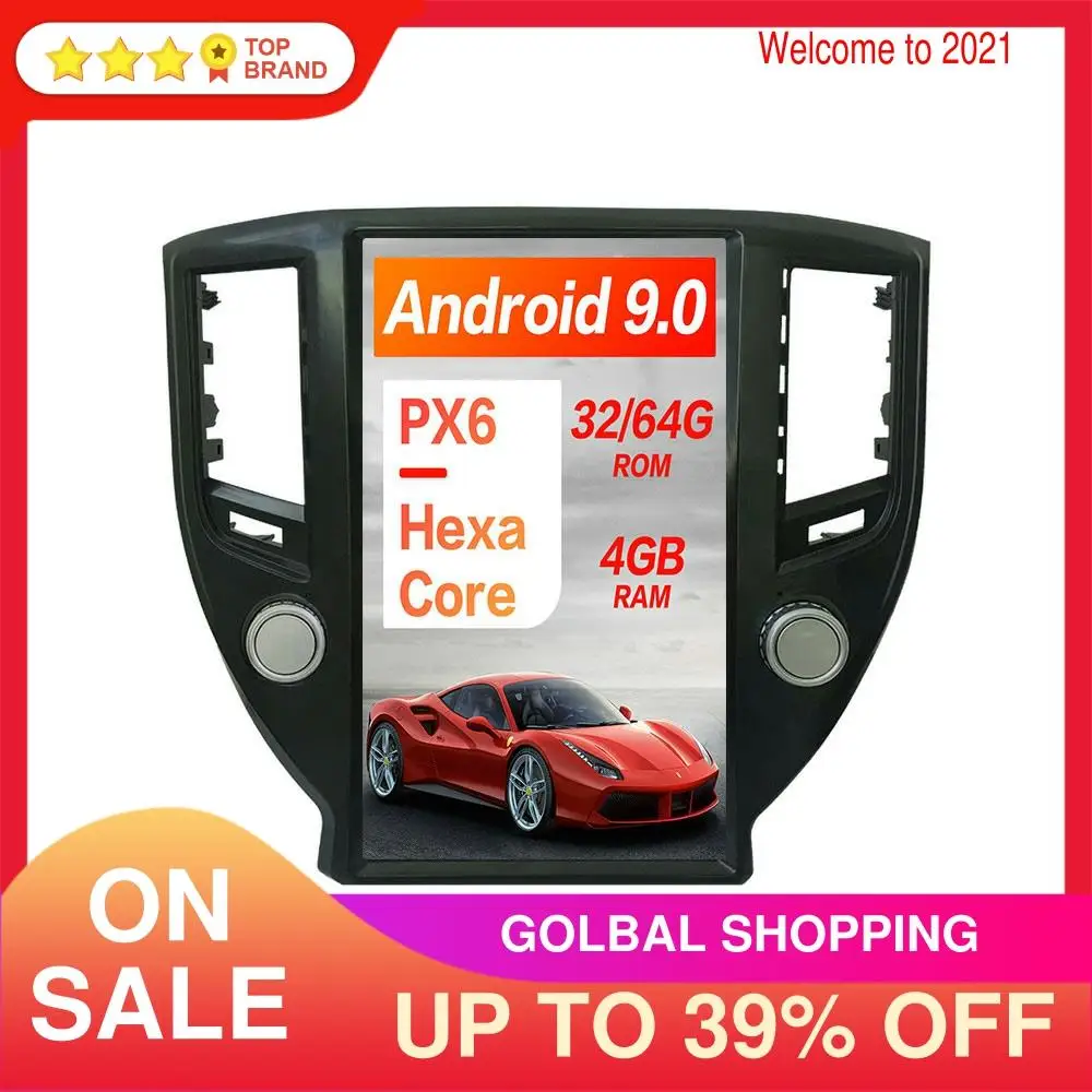 Головное устройство Tesla для TOYOTA CROWN 2015-2019 13 дюймов Android 9 0 4 Гб + 128 ГБ GPS-навигация