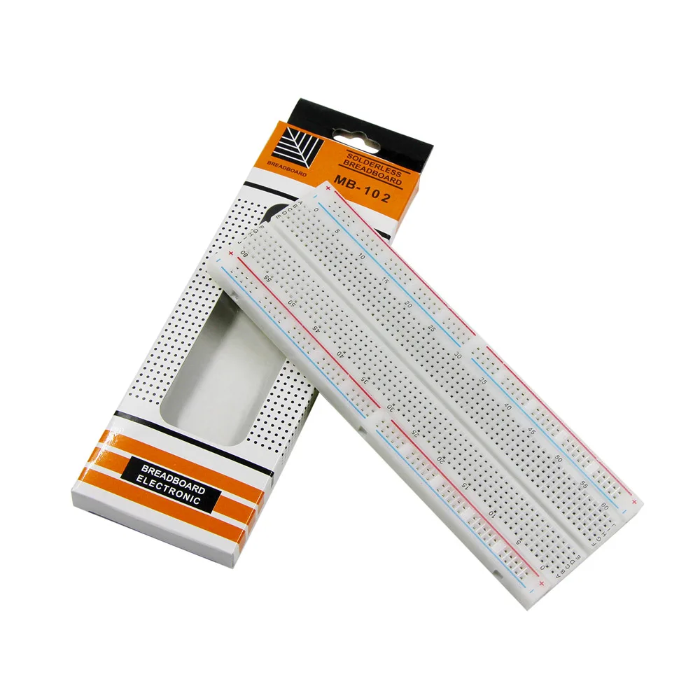 White with packaging Макетная плата 830 Точка Пайки PCB хлеб доска MB-102 MB102 тестирование Разработка DIY - Цвет: White with packaging