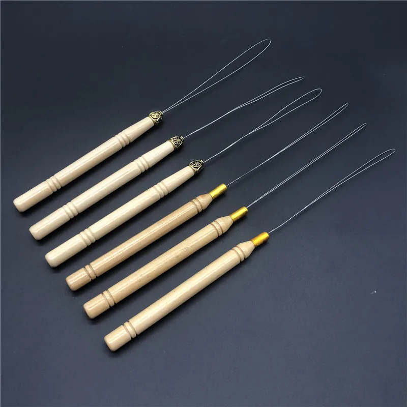 3 шт. иглы из нержавеющей стали с деревянной ручкой|Швейные инструменты и