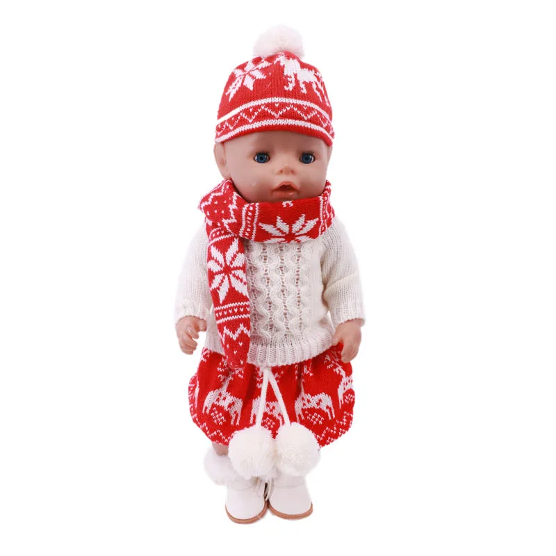 

Christmas sweater Fit for American Doll Clothes 18-inch Doll Christmas Girl Gift (only sell clothes) doll accesories
