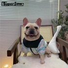 Куртка с картой для собаки, водонепроницаемая зимняя теплая одежда, свитер с капюшоном для маленьких и средних собак, французский бульдог, мопс, чихуахуа LDC31