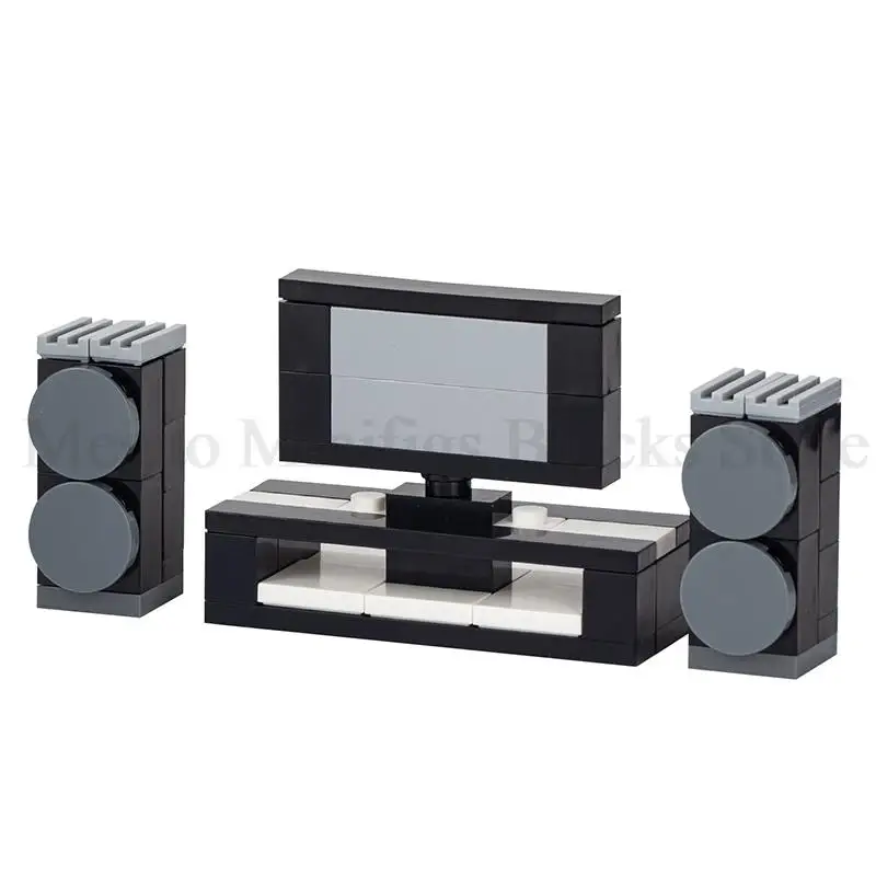 Мини-кирпич MOC TV аксессуары для сериала оборудование домашнего кинотеатра