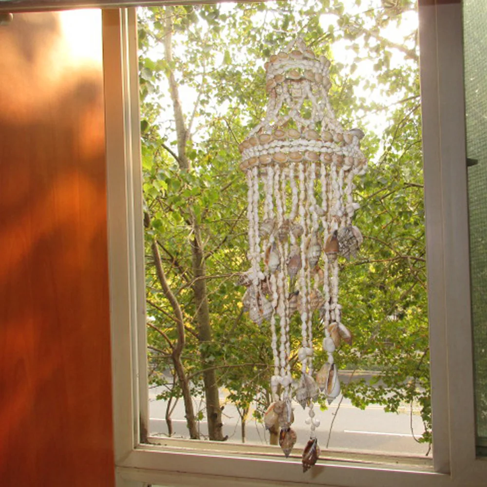 Ракушки колокольчики ручной работы висячие дома изысканные естественные