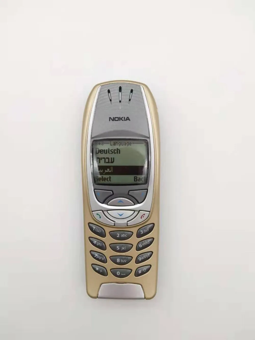 Gold 6310i разблокированный Nokia 6310i 2G GSM трехдиапазонный Bluetooth классический мобильный телефон Восстановленный - Цвет: Gold