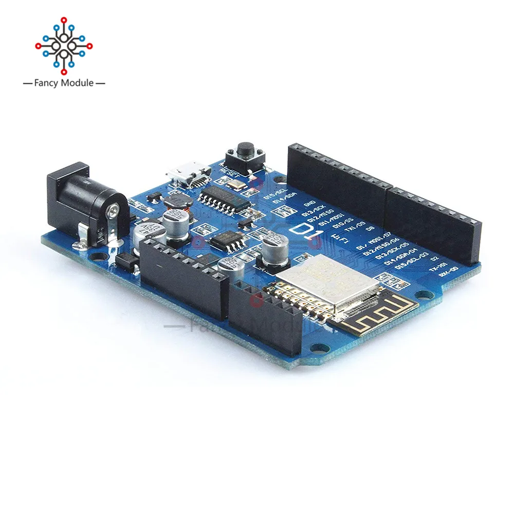 Умная плата diymore WeMos D1 WiFi UNO R3 на основе интерфейса ESP8266 ESP 12E беспроводной модуль Wi Fi