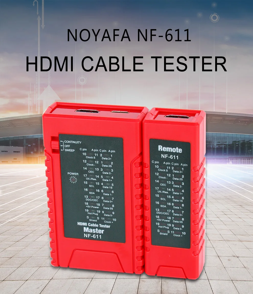 Noyafa cable tester for standard HDMI and HDMI Tester NF-611