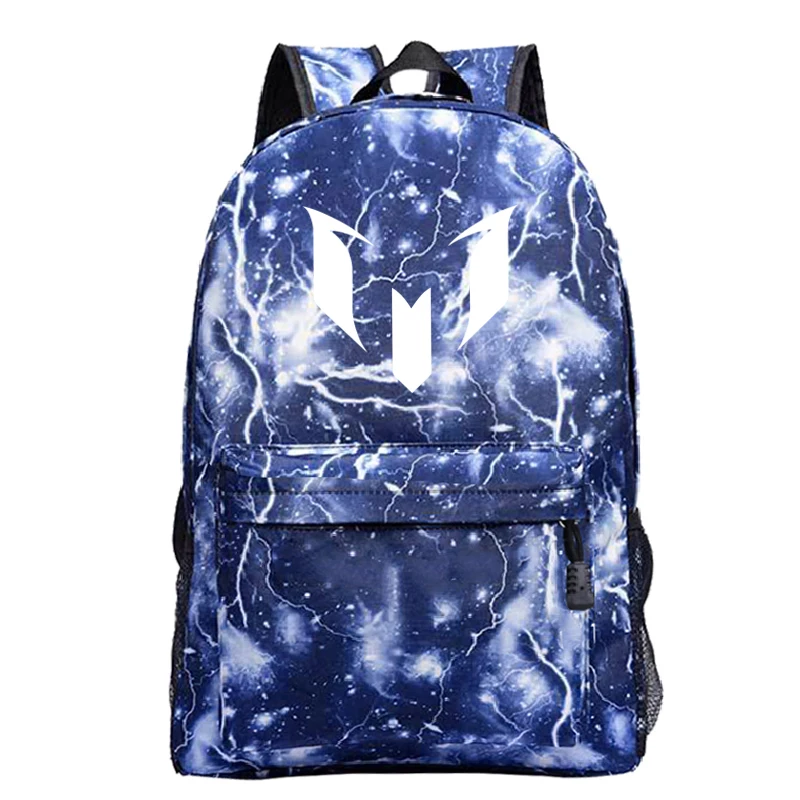 21 Популярный Футбольный рюкзак Messi10 с новым рисунком для ноутбука Mochila, модный мужской рюкзак для мальчиков и девочек, Мужская и Женская дорожная сумка для ноутбука - Цвет: 21