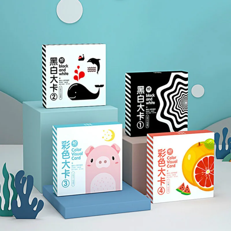 Детские игрушки Монтессори карманные карточки для детей 0 36 месяцев Обучающие