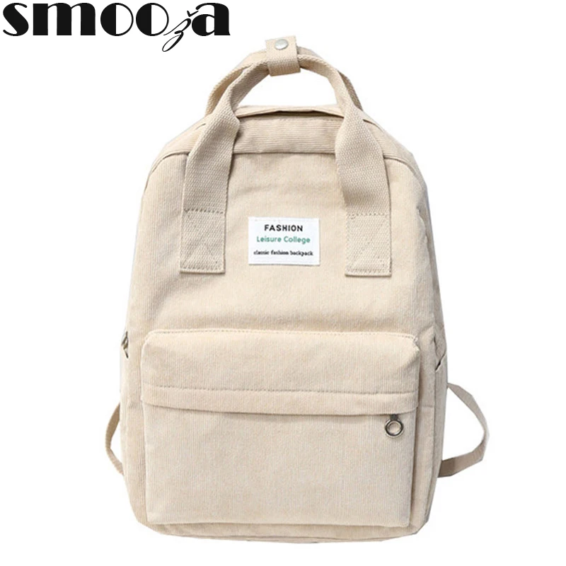 SMOOZA 2021 Nova Lona Feminina Mochilas Escolares À Prova Dwaterproof аgua Sacos De Viagem Para Adolescentes Meninas Mochilas| |