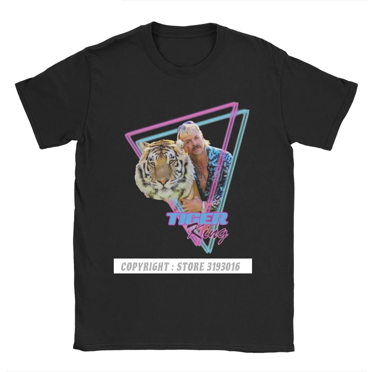 

Ретро Для мужчин футболки Джо экзотические футболки Король тигр хлопок выборов для президент Америки и силу слона большой толстовка с изображением котов