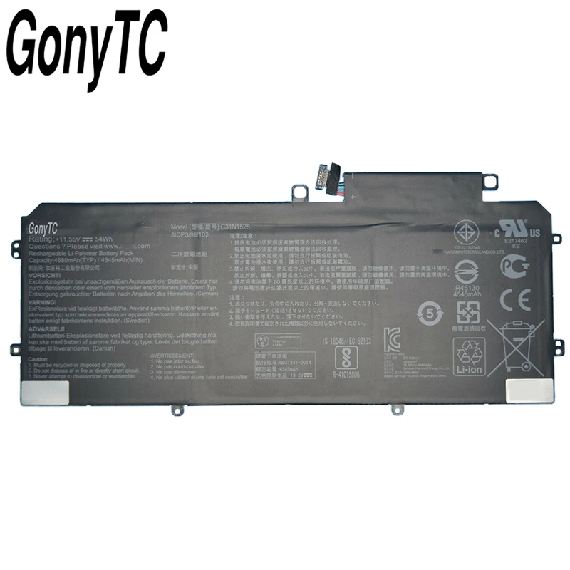 Оригинальный аккумулятор GONYTC C31N1528 для ноутбука ASUS UX360 UX360C UX360CA ZenBook Flip 11 55 в