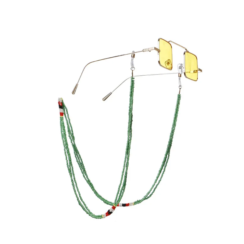 

Fashion Retro Mask Strap Womens Sunglasses Chains Mask Holder Reading Beaded Glasses Chain Eyewear Cord Lanyard Necklace Jewelry